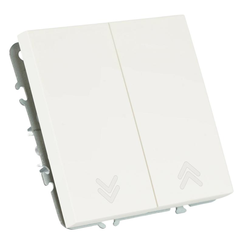Выключатель двухклавишный Stekker Эмили RSW10-5116-01 белый фарфор soft touch 50822