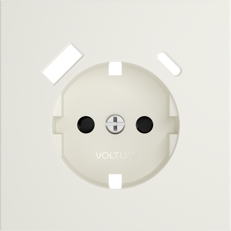Накладка для розетки с заземлением и защитными шторками, с USB A+C, S70 (хлопок)
