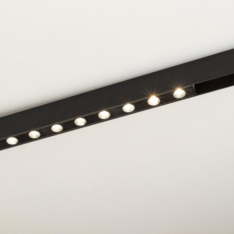 Трековый магнитный светильник Arlight MAG-DOTS-25-L600-18W Day4000 (BK, 30 deg, 24V, DALI) 046326