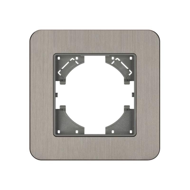 Рамка алюминиевая на 1 пост Arlight FRM-AKIRY-AL-1-SR 049680