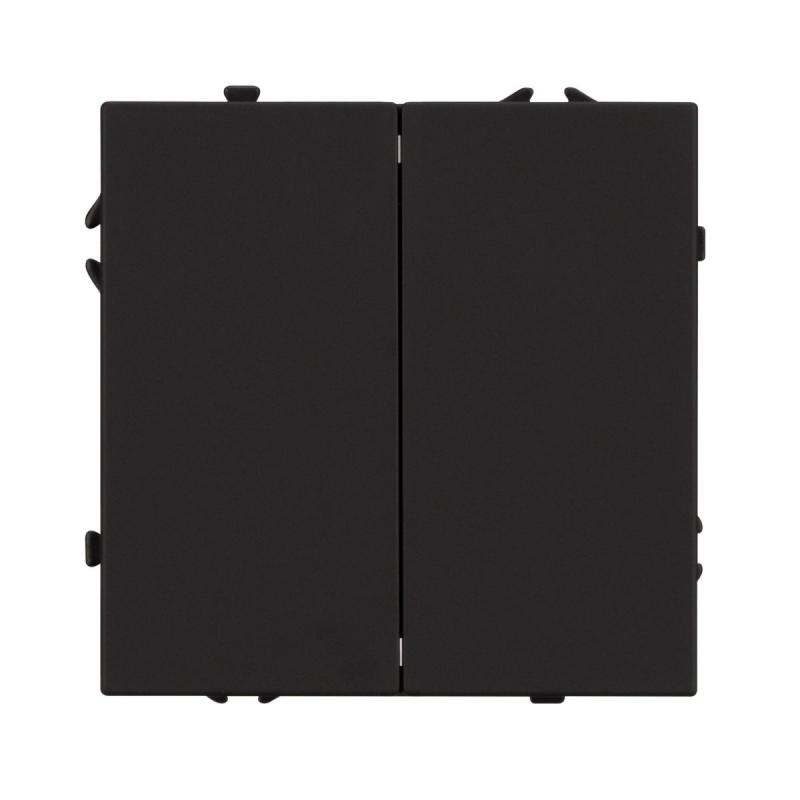 Выключатель 2 кл софт-тач черный оникс Arlight SWT-MK02-SFPL-BK (250V, 10A) 054252(1)