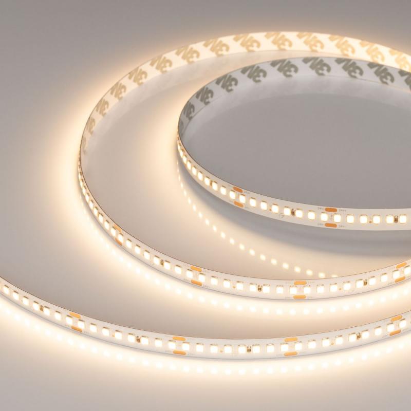 Светодиодная лента Arlight RT-A192-10mm 24V Warm3000 (17.6 W/m, IP20, 5m) (высок.эфф.150 лм/Вт) 038775(1)