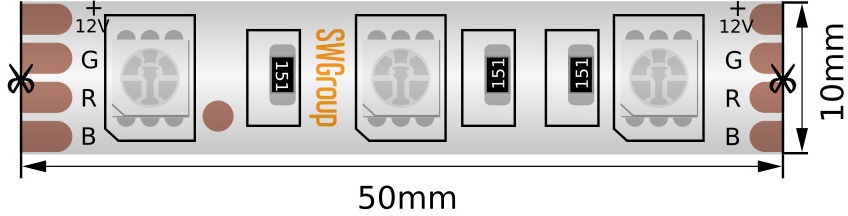Светодиодная лента SWG560 SWG560-12-14.4-RGB-66-M