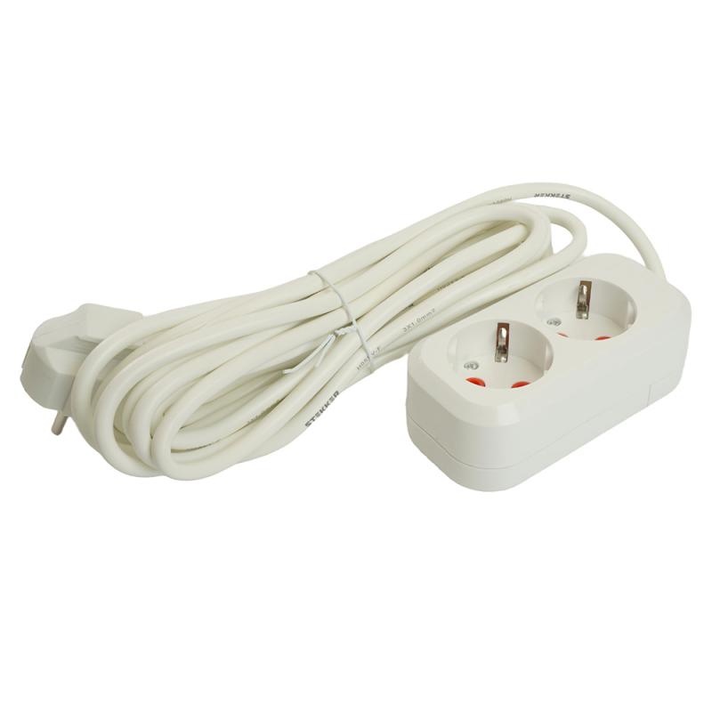 Удлинитель двухместный Stekker Home 49341
