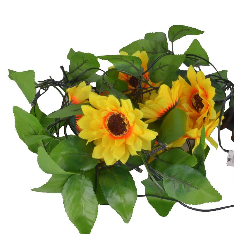 Садовая гирлянда на солнечной батарее Uniel USL-S-138/PT2300 SUNFLOWERS UL-00009377
