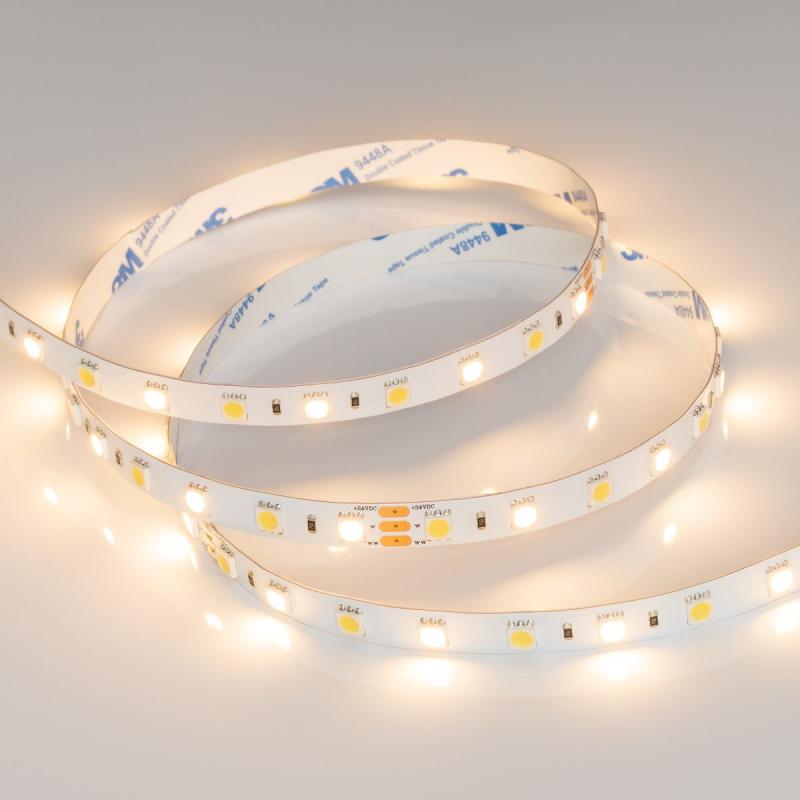 Светодиодная лента Arlight RT-B60-10mm 24V White-MIX (14.4 W/m, IP20, 5m) (Изменяемая ЦТ) 025213(2)