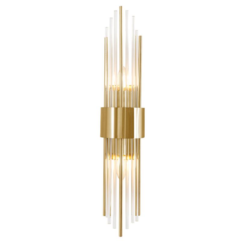 Настенный светильник Crystal Lux ATENTO AP2 BRASS/TRANSPARENTE