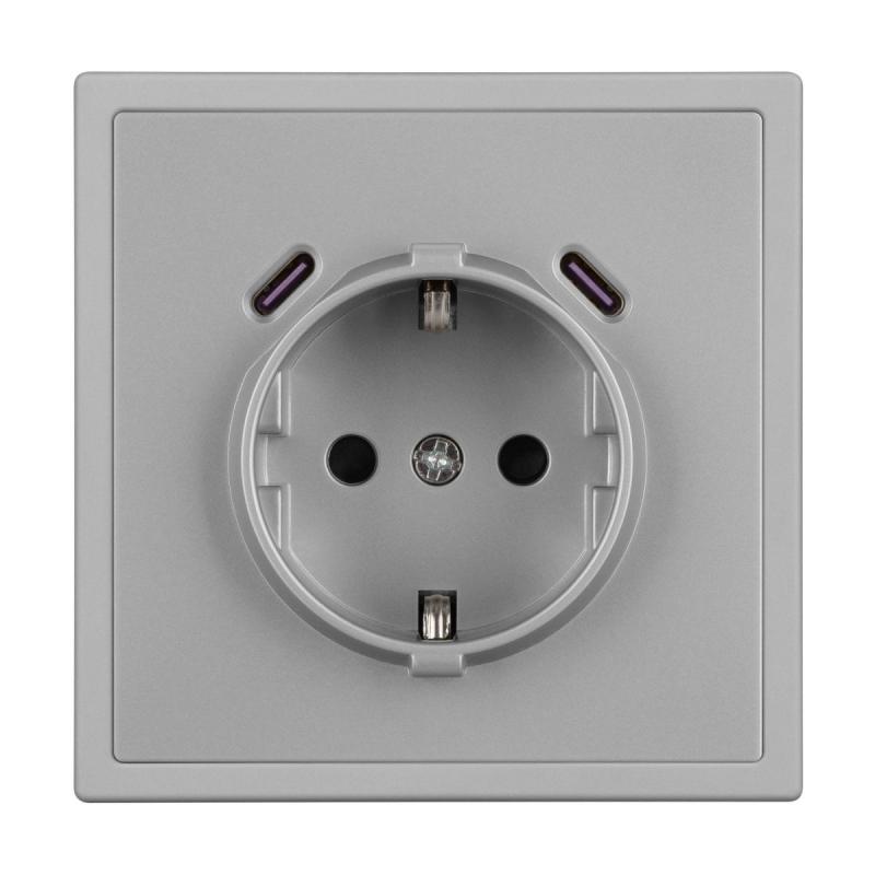 Механизм розетки с USB зарядкой Arlight SCT-NOBE-MUCC-SFPL-IS (230V, 16A) 061817