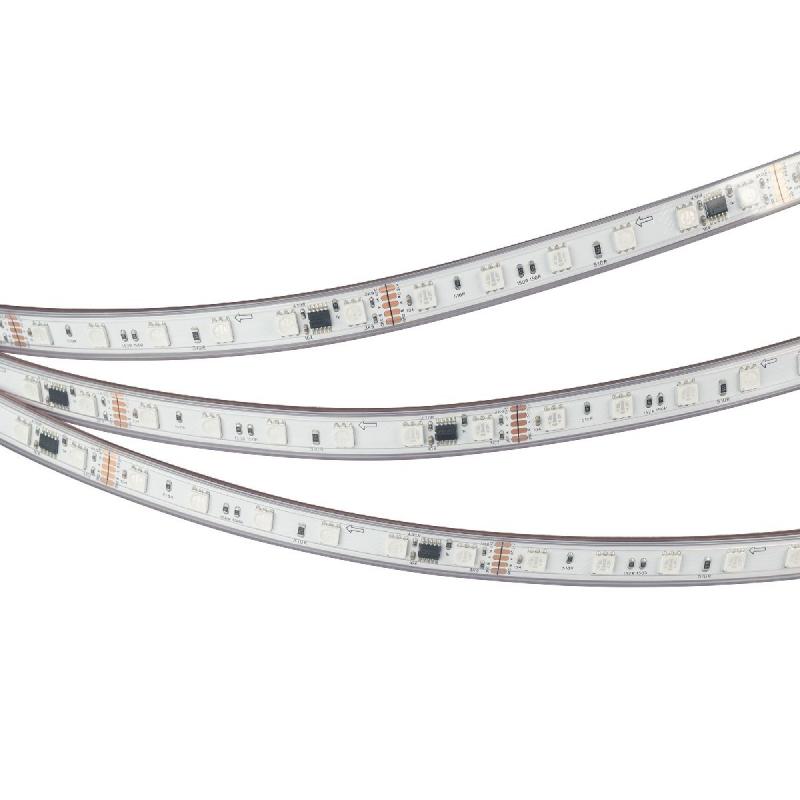 Светодиодная герметичная лента Arlight DMX-PFS-B60-12mm 24V RGB-PX6 (14 W/m, IP68, 5060, 5m) 039608