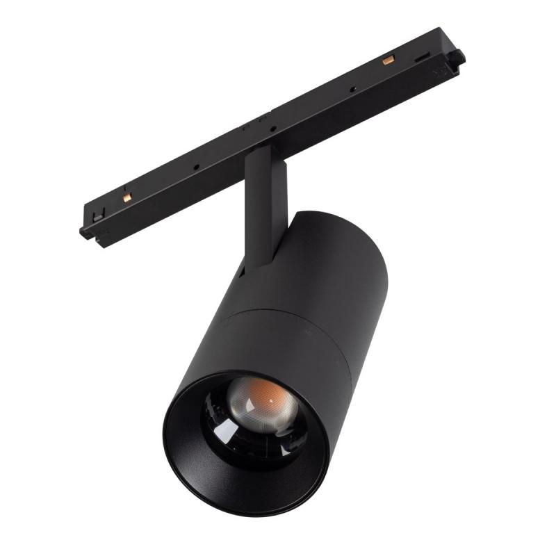 Трековый магнитный светильник Arlight MAG-ORIENT-SPOT-ZOOM-R65-15W Warm3000 (Черный, 20-60 deg, 48V, DALI) (IP20 Металл) 048663(2)