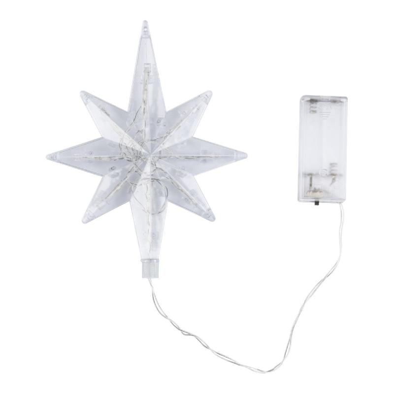 Украшение звезда Uniel ULD-H1525-009/STB/2AA WARM WHITE STAR-5 UL-00010943