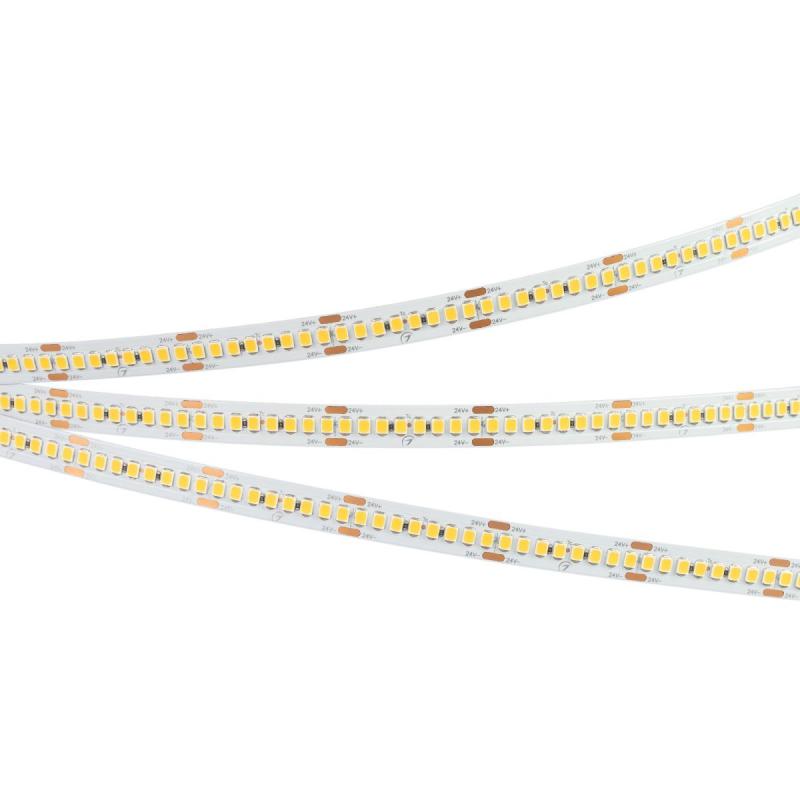 Светодиодная лента Arlight RT-A240-10mm 24V Warm3000 (22 W/m, IP20, 5m) (высок.эфф.150 лм/Вт) 038745(1)