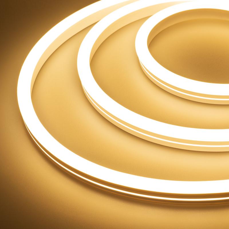 Лента герметичная Arlight MOONLIGHT-SIDE-A140-12x24mm 24V Warm3000 (9.6 W/m, IP68, 2835, 5m, Wire x1) 038602