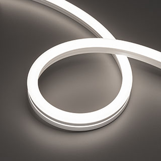 Светодиодная лента герметичная Arlight MOONLIGHT-PRO-SIDE-X320-12x24mm 48V White6000 (10 W/m, IP67, 30m, wire x2) (Вывод боковой) 061060