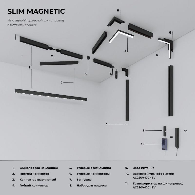 Коннектор угловой внутренний Elektrostandard Slim Magnetic 4690389188749 85091/00 a061238