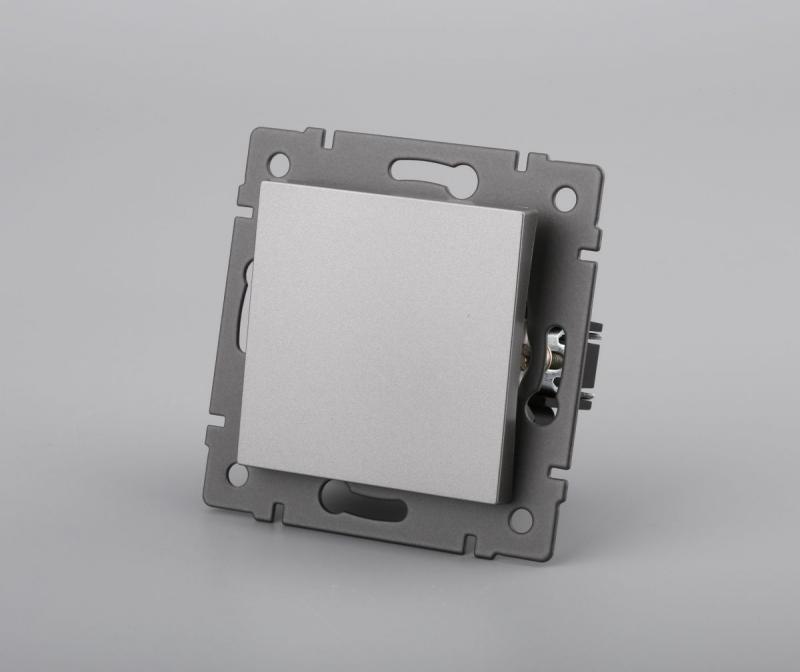 Механизм выключателя одноклавишный самовозвратный Arlight SWT-MKR1-PL-GR-V (250V, 10A) 049881