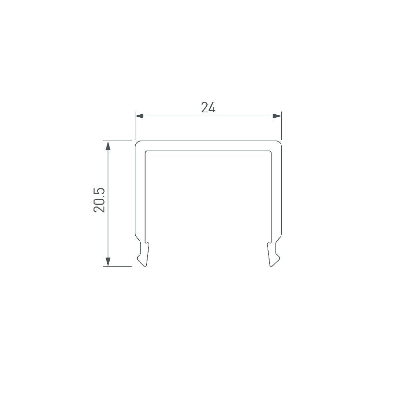 Экран Arlight G-K MAT-L для PLS-GIP, LOCK 019210(1)