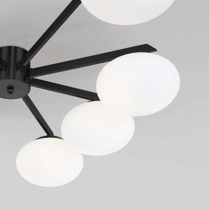 Потолочная люстра Eurosvet Opaline 70220/8 черный Smart a065767