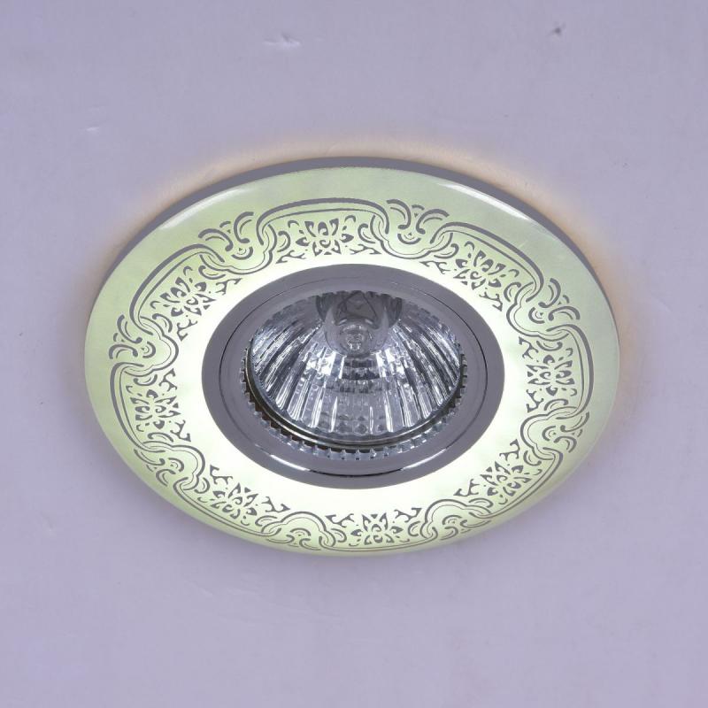 Встраиваемый светильник Reluce 09502-9.0-001MN MR16+LED3W WH/CR