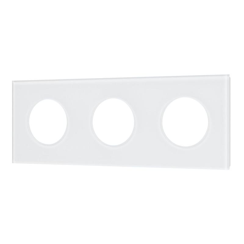 Рамка стеклянная на 3 поста Arlight FRM-GLARE-GC-3-WH 043838