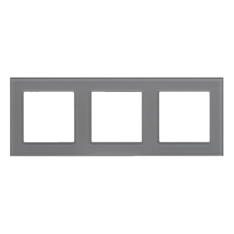 Рамка на 3 поста Arlight FRM-GLARE-GS-3-GR 043801