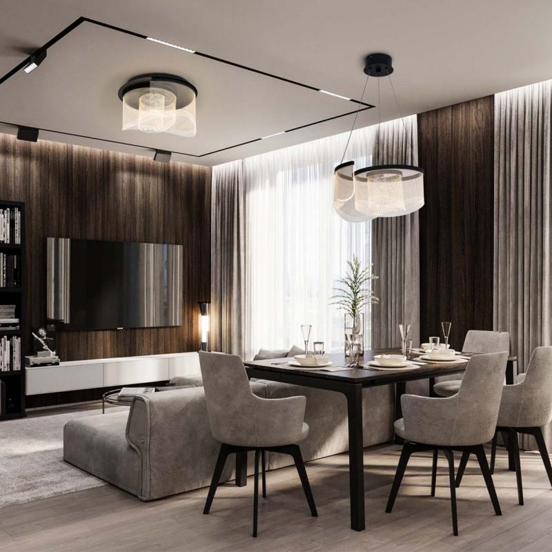 Подвесной светильник Modestyle MS.8043.480 BK
