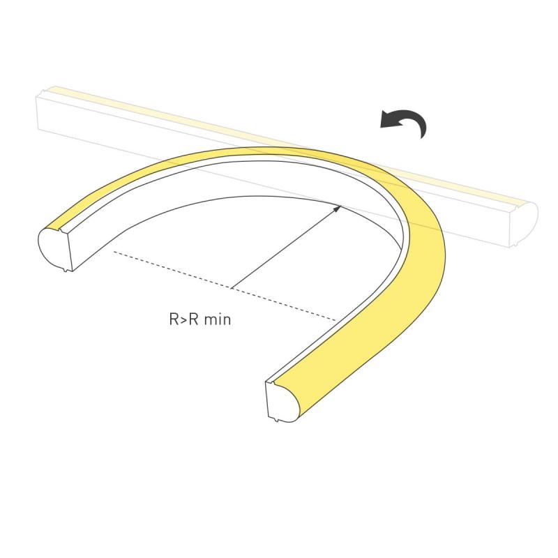 Светодиодная лента герметичная Arlight MOONLIGHT-PRO-TOP-X320-16x15mm 48V White6000 (10 W/m, IP65, 30m, wire x2) (Силикон) 061063