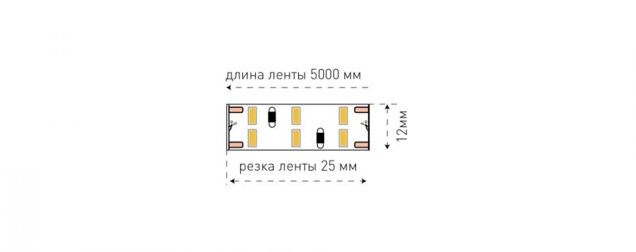 Светодиодная лента  SWG4240x2-12-24-W