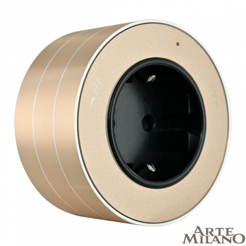 Трековая розетка Arte Milano Am-track-sockets 380011TS/ES Gold