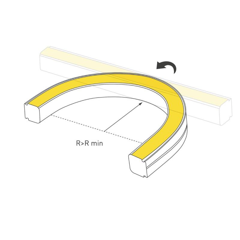Светодиодная лента герметичная Arlight WAVE-SIDE-DOUBLE-A120-16x15mm 24V White6000 (15 W/m, IP67, 5m, wire x1) (Вывод боковой) 059720