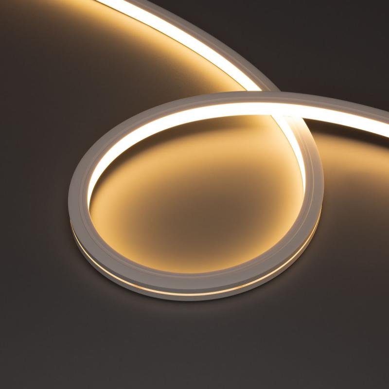 Светодиодная лента герметичная Arlight MOONLIGHT-PRO-TOP-X336-16x16mm 24V RGBW-Warm (12 W/m, IP67, 10m, wire x2) (Вывод боковой) 054981