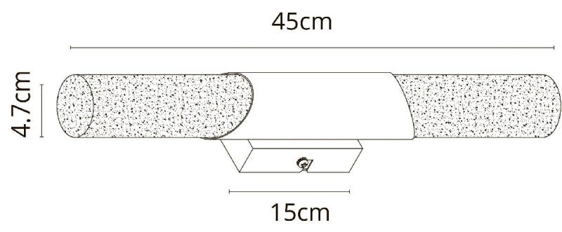 Подсветка для зеркал Arte Lamp Aqua-Bastone A2470AP-2PB