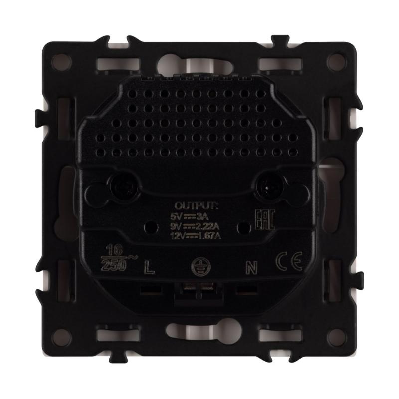 Механизм розетки с USB зарядкой Arlight SCT-NOBE-MUCC-SFPL-IS (230V, 16A) 061817