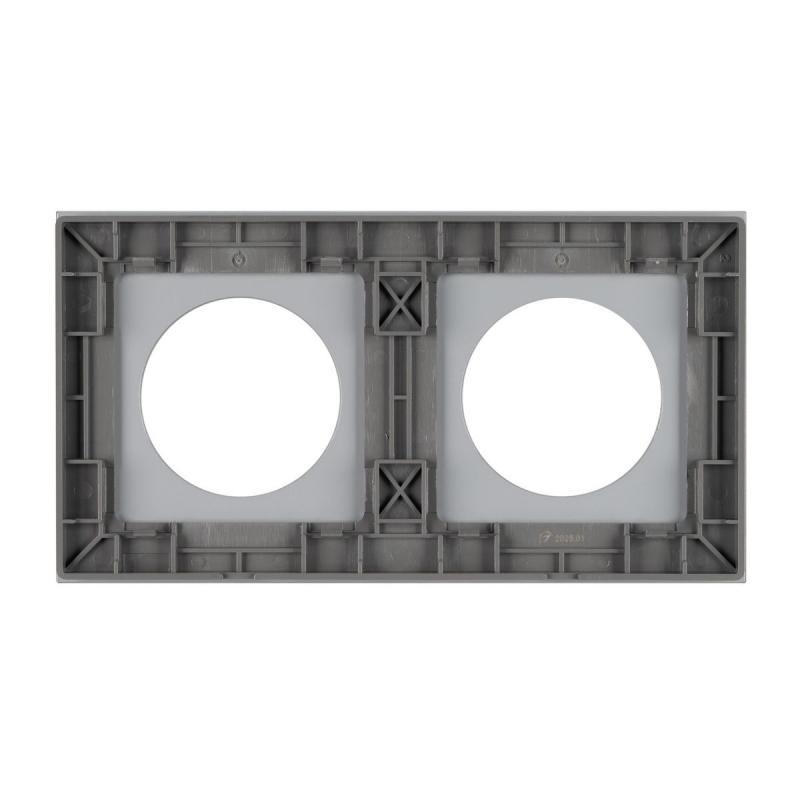 Рамка стеклянная на 2 поста Arlight FRM-GLARE-GC-2-GR 043837