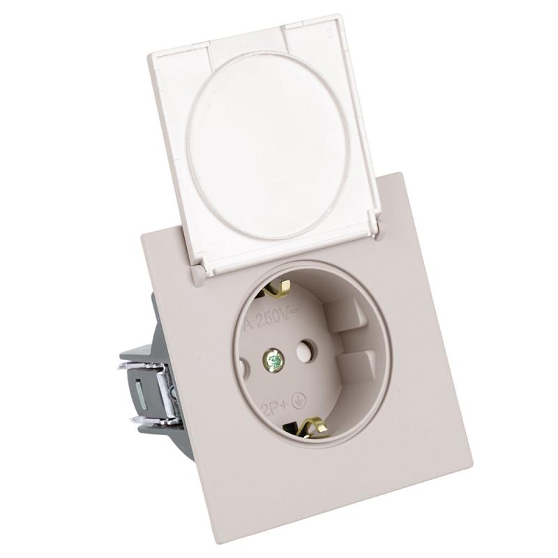 Розетка 1-местная Stekker 250В 16А Мия RST16-3112-08 50485