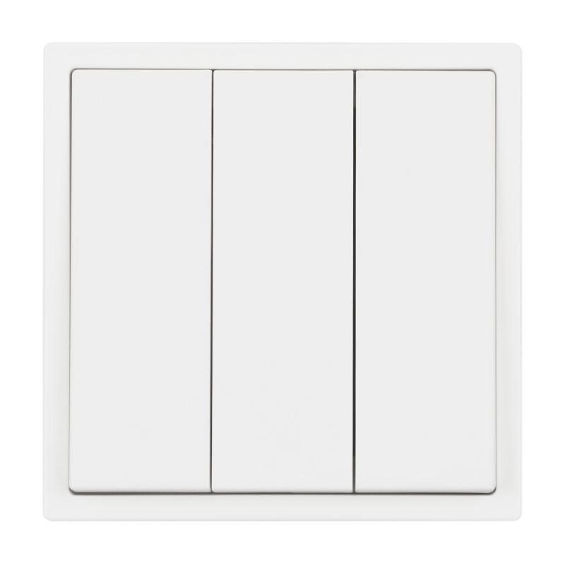 Механизм выключателя трехклавишный непроходной Arlight SWT-NOBE-MK03-SFPL-WH (230V, 10A) (Белый кварц) 061801