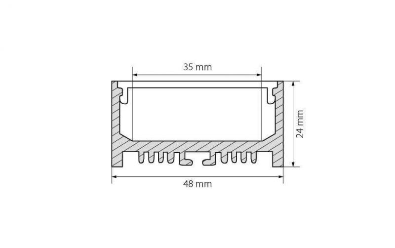 Профиль Arlight ARH-LINE-2448-2000 ANOD 018684