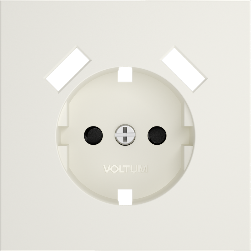 Накладка для розетки с заземлением и защитными шторками, с USB A+A, S70 (хлопок)