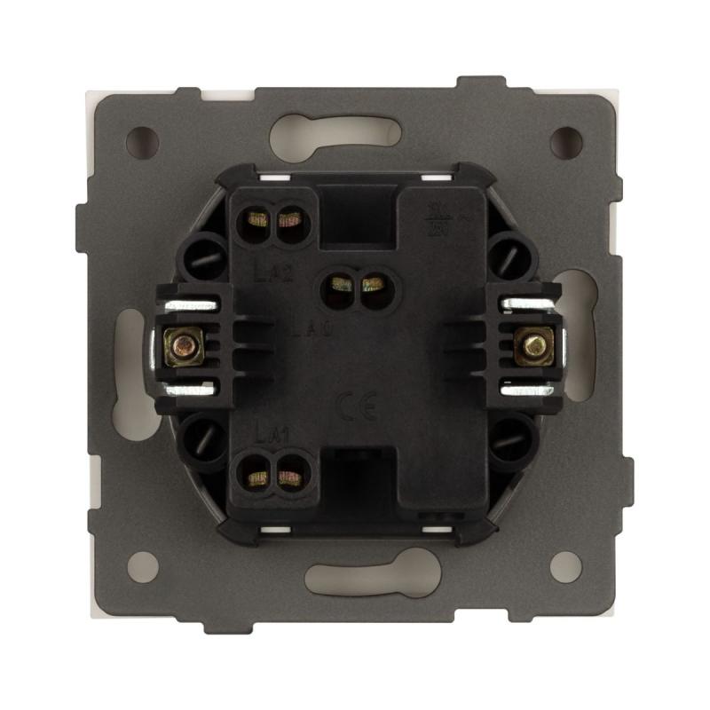 Механизм выключателя одноклавишный проходной Arlight SWT-TENDO-MKP1-PL-WH (230V, 10A) 054148
