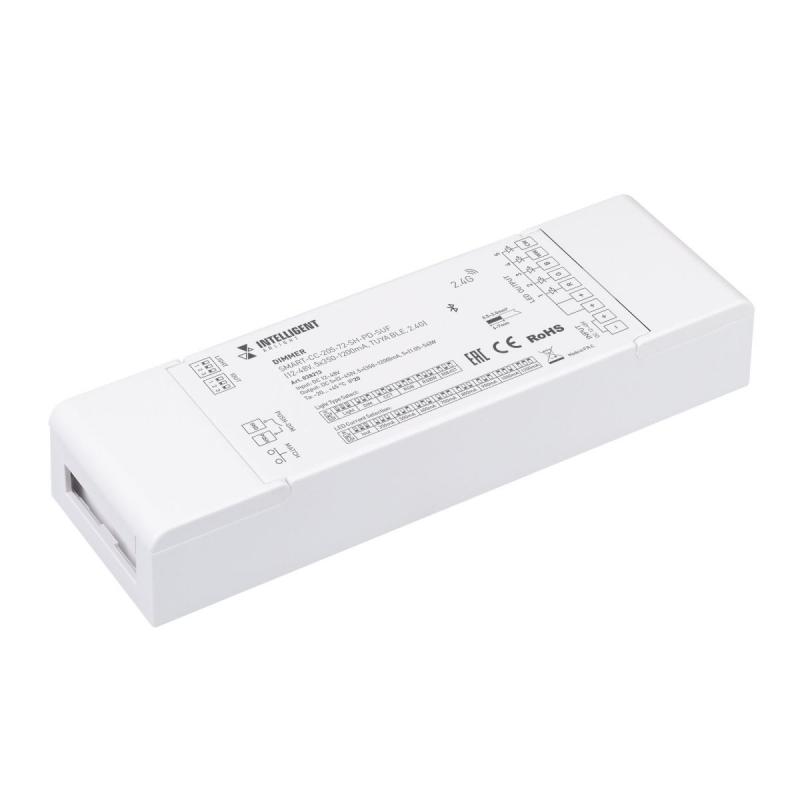 Диммер Arlight SMART-CC-205-72-SH-PD-SUF (12-48V, 5x350-1200mA, TUYA BLE, 2.4G) 038213