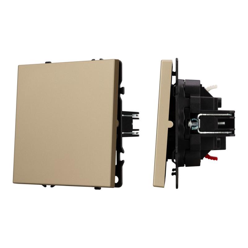 Механизм выключателя одноклавишный проходной Arlight SWT-NOBE-MKP1-SFPL-GD (230V, 10A) 054247