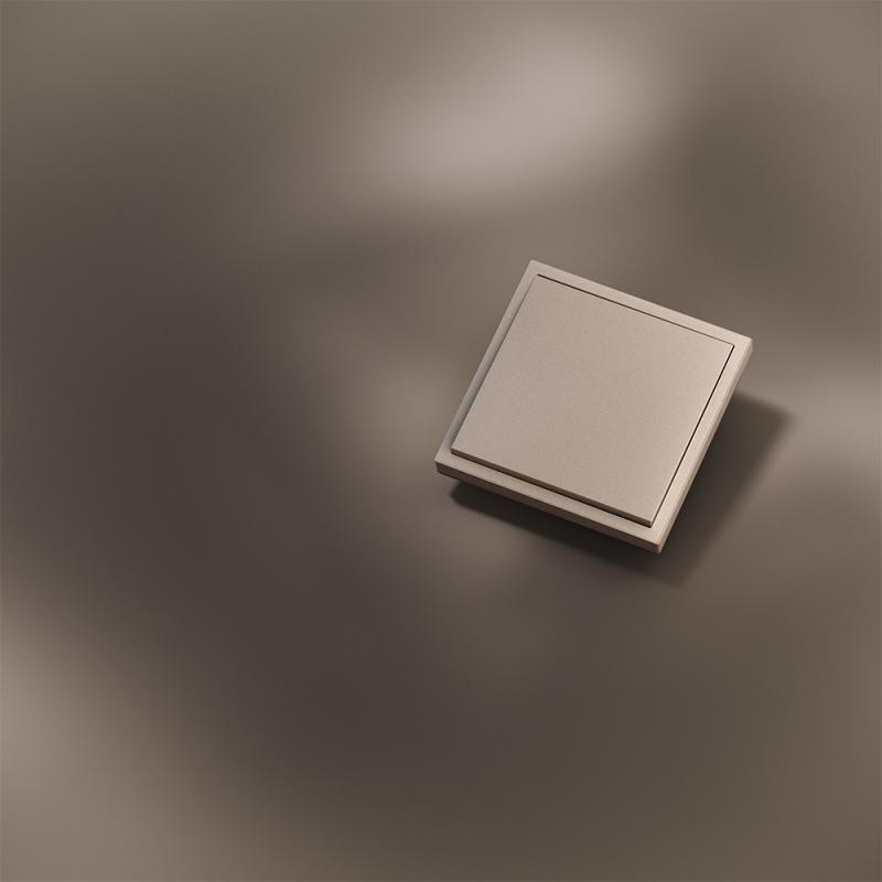 Клавиша для выключателя/переключателя одноклавишного, S70 Metal (платина)