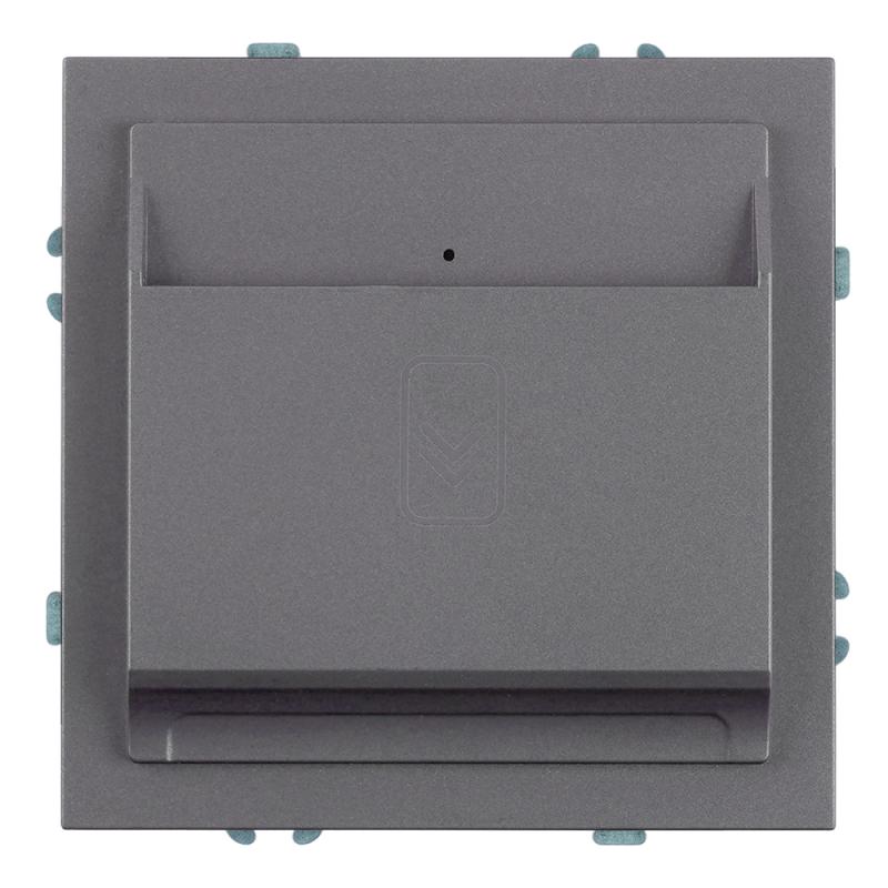 Выключатель карточный Stekker Эмили RSW40-5114-10 платиново-серый, soft touch 50699