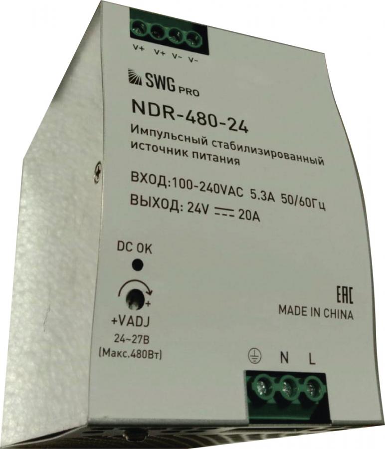 Блок питания для светодиодной ленты NDR NDR-480-24