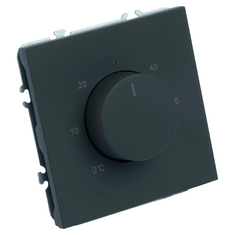 Терморегулятор механический Stekker Эмили RSW00-5120-05  черный уголь, soft touch 50713