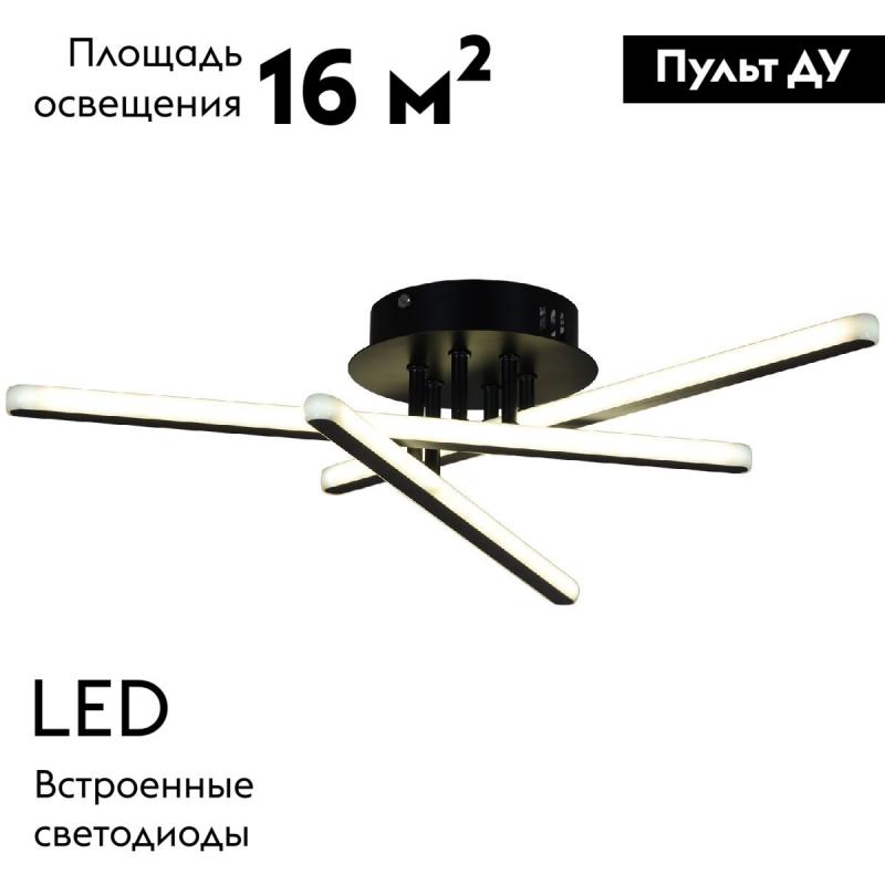 Потолочная люстра Reluce 08855-3.3-03C BK+GY