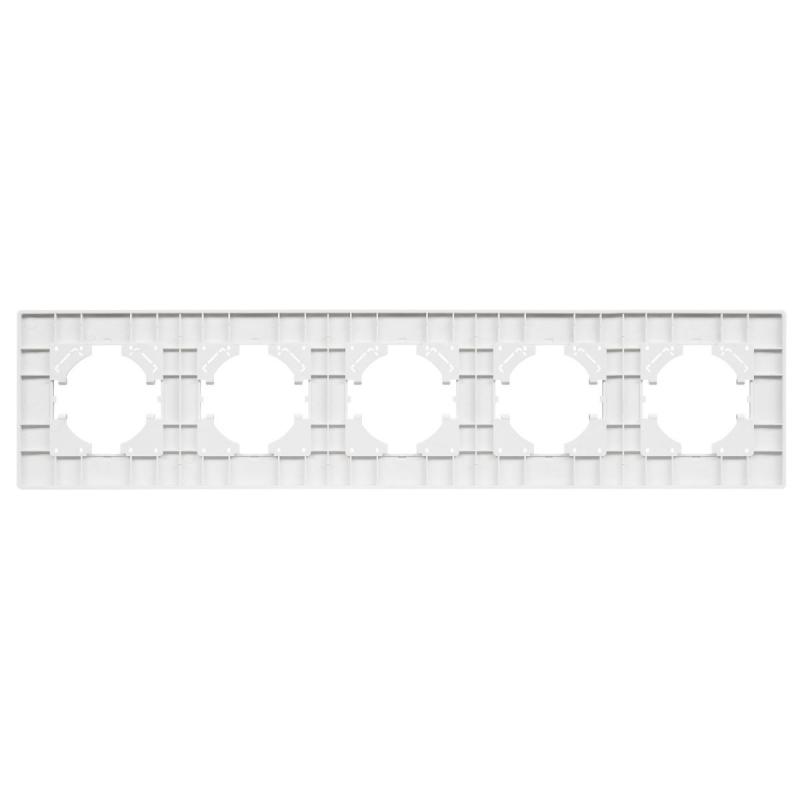 Рамка на 5 постов пластиковая Arlight FRM-PERIO-PL-5-WH 049762