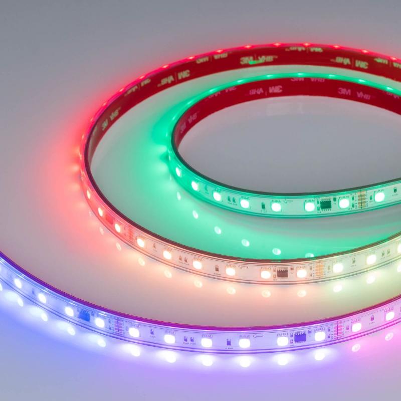 Светодиодная герметичная лента Arlight DMX-PFS-B60-12mm 24V RGB-PX6 (14 W/m, IP68, 5060, 5m) 039608