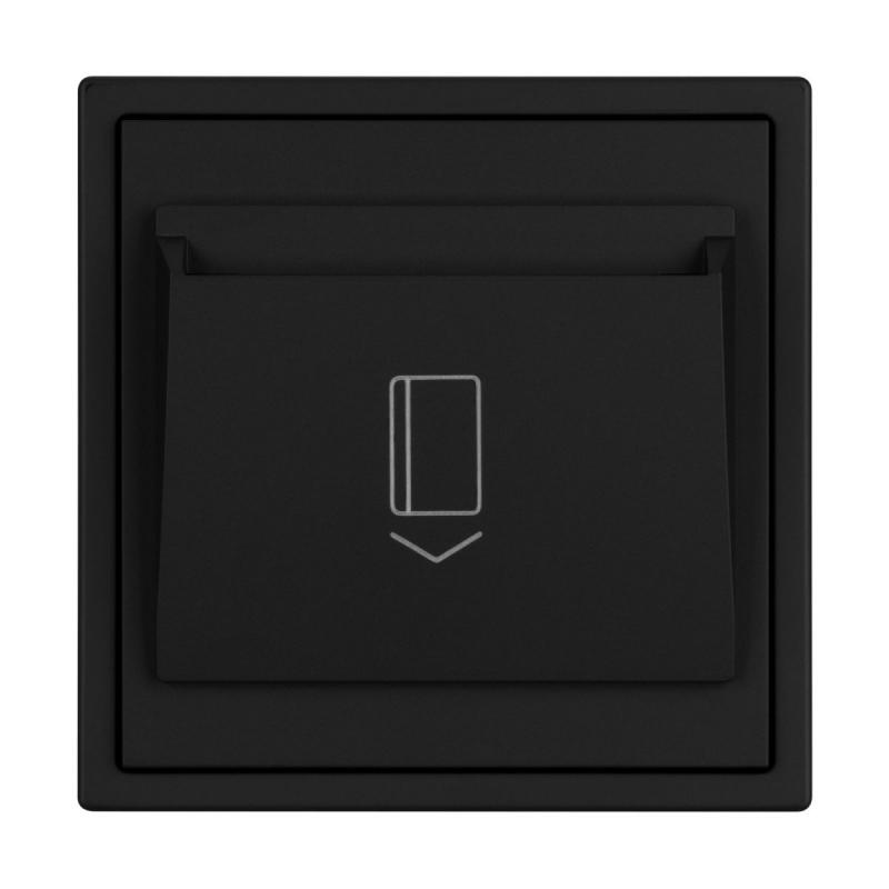 Выключатель карточный магнитный софт-тач черный оникс Arlight SWT-CRD-SFPL-BK (250V, 25A) 064401