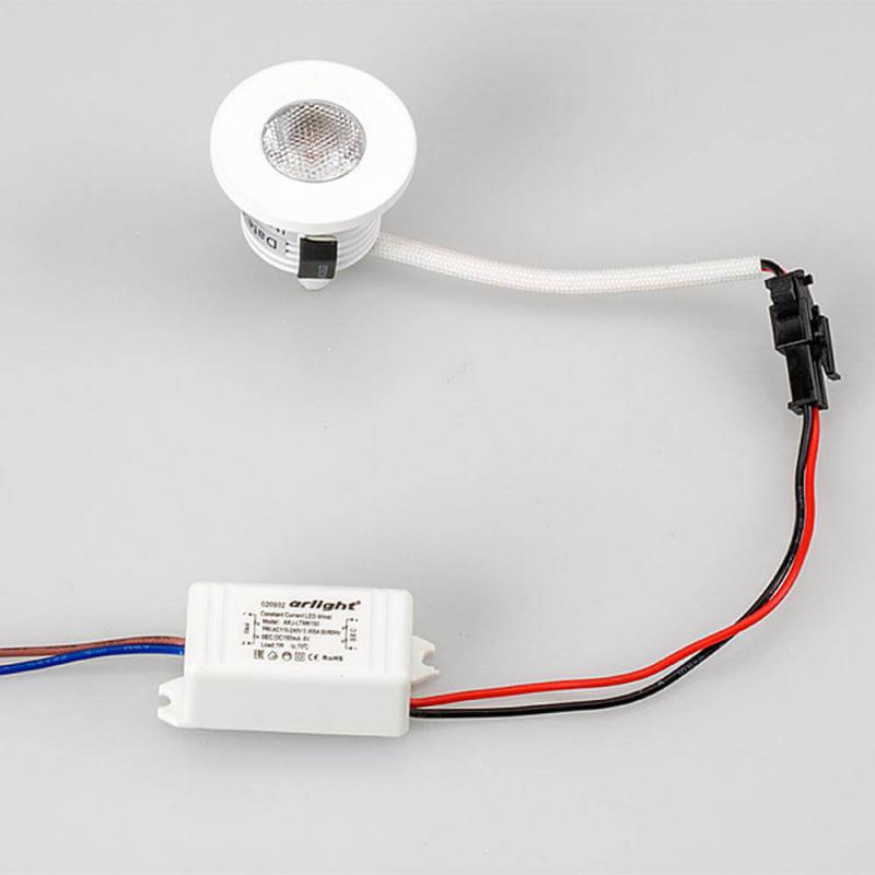 Мебельный светильник Arlight LTM-R35WH 1W Warm White 30deg
